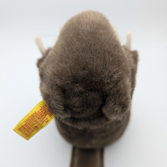 Vintage Steiff 2125/20 Stuffed Beaver 8" Made In Western Germany Ear Button Tag - Picture 11 of 14